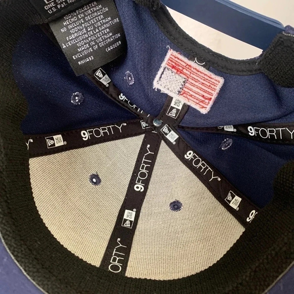 New Era USA Baseball Snapback adjustable Hat navy blue - Picture 3 of 5